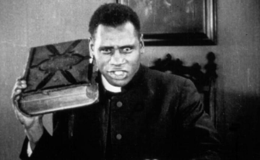 A 27-year-old Paul Robeson made his film debut in Oscar Micheaux's 1925 silent film "Body and Soul."