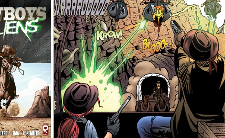 The graphic novel "Cowboys & Aliens."