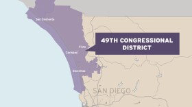 A map of the 49th Congressional District is shown in this graphic. 