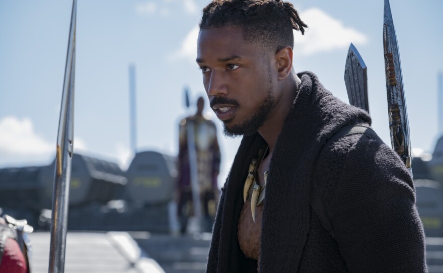 Michael B. Jordan lends nuance to the villain of Kilmonger in "Black Panther."