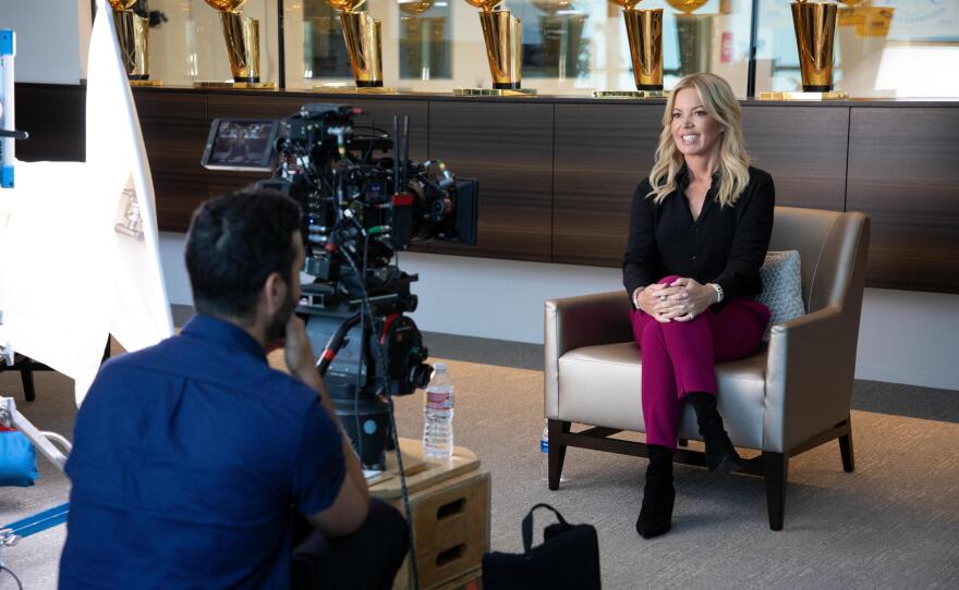 Jeanie Buss, an executive producer on "Legacy: The True Story of the LA Lakers."