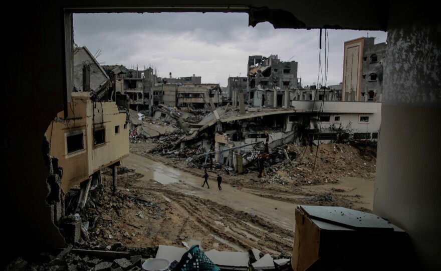 Large parts of Gaza City have been decimated by Israeli bombardment.