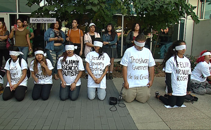 San Diego City College held a rally on the two-year anniversary of the disappearance of 43 Mexican students, Sept. 26, 2016.