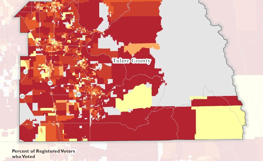 Tulare County has a gap between eligible and registered voters, especially when it comes to Latinos.