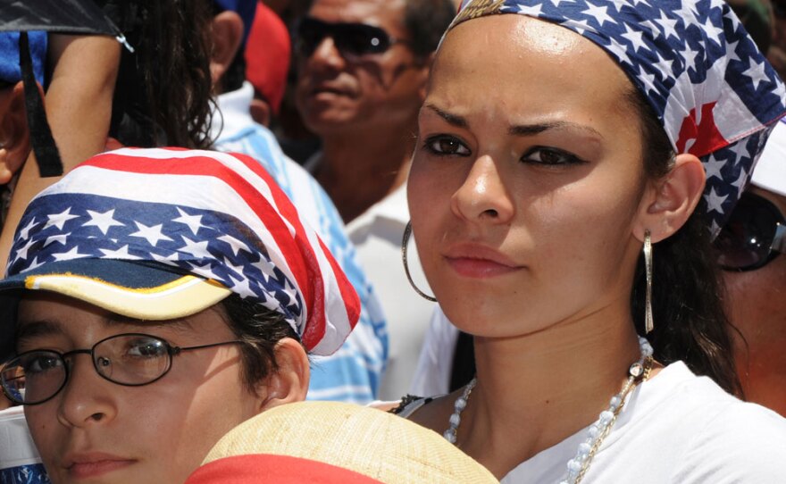 At a protest in Phoenix on May 29.