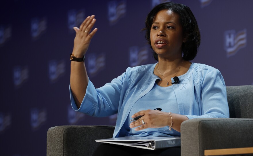 Chiquita Brooks-LaSure, the administrator for the Centers for Medicare & Medicaid Services, is seen in 2022. Officials in some states have pressed CMS for answers about plans to expand voter registration via Medicaid.