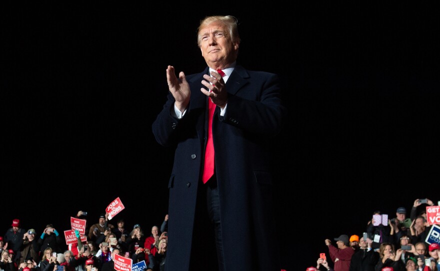 While President Trump called for unity at a campaign rally in Wisconsin on Wednesday, he has also criticized the news media.