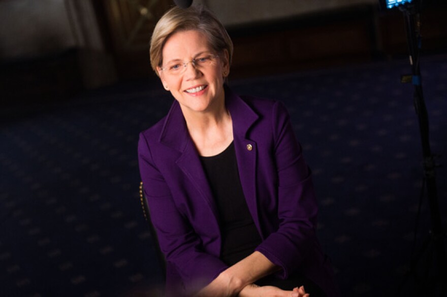 Elizabeth Warren (D-MA), the first female senator from Massachusetts.