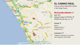 Three structurally deficient bridges were found in the Carlsbad area.