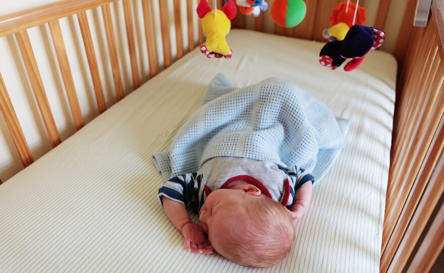 The safest choice is a crib with no bumpers, pillows or quilts, according to the CPSC.