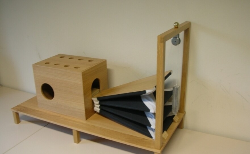 A model replica of Wolfgang von Kempelen's Speaking Machine.