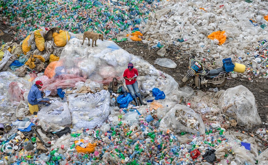 The Dandora Landfill in Nairobi, Kenya, is a sprawling 30-acre dump that grows by an average of 850 tons of solid waste a day, according to the U.N. Environment Programme.
