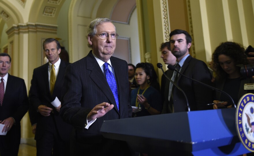 Senate Majority Leader Mitch McConnell said Saturday that the next president should be the one to fill the Supreme Court vacancy.