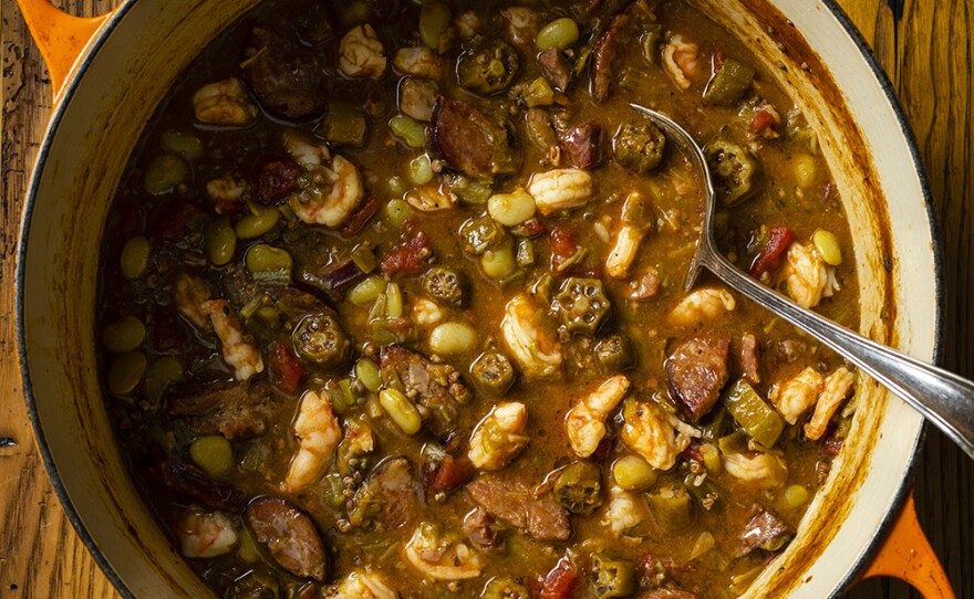 Okra and Shrimp Stew
