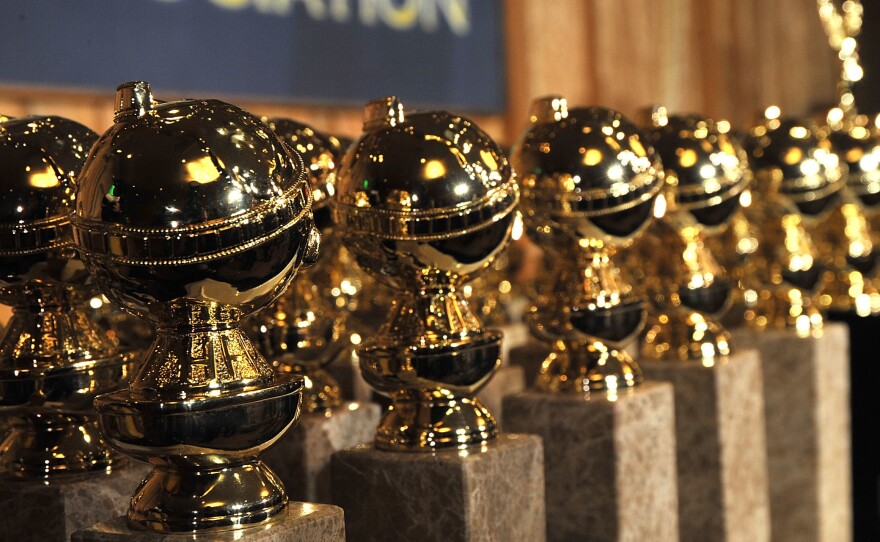 Golden Globe statuettes, seen here in 2009, will be handed out again on January 6 to nominees announced today.