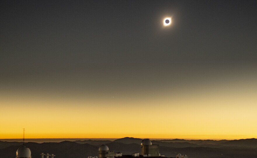 July 2's total solar eclipse as seen from La Silla Observatory in Chile.