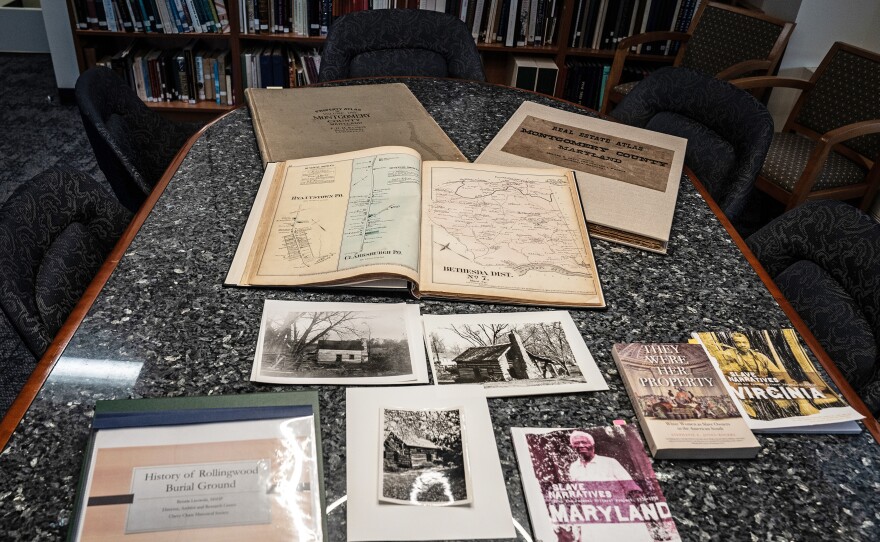 Documents and artifacts studied by historian Renata Lisowski during her research of the Rollingwood Burial Ground.