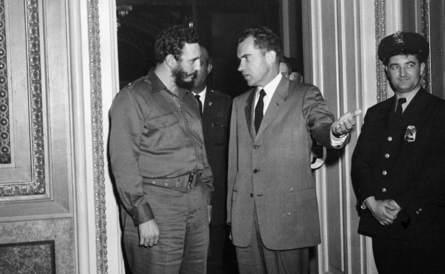 Shortly after Castro took power in Cuba, he visited the U.S. and met with then-Vice President Richard Nixon in Washington, D.C., on April 19, 1959. In the two years after their meeting, Cuba would nationalize U.S.-owned oil refineries, the U.S. would impose economic sanctions and cut diplomatic relations with Cuba, and Cuba was declared a socialist state.