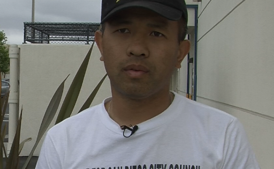De Le speaks to KPBS News about his run for City Council, May 22, 2014.