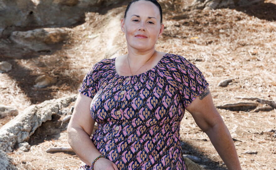 Lisa Collenbaugh says she still owes the U.S. government $10,389.47 for the certificate program she couldn't afford to finish at UEI College.