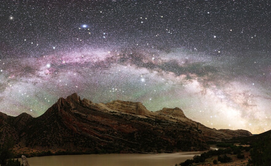 The Milky Way as seen from part of Dinosaur National Monument, which is located on the Colorado-Utah border.