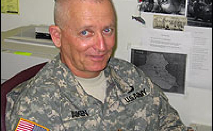 Maj. William Aiken is the head nurse of the acute burn ward.