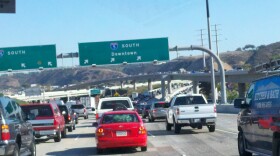 Traffic backed up due to the blackout across San Diego County on Sept. 8, 2011.
