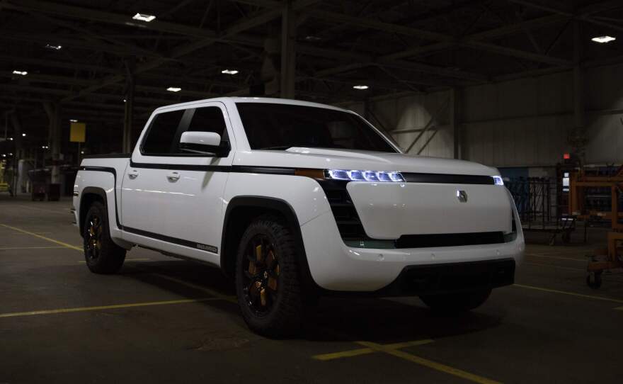 Lordstown Motors, unveils their new electric pickup truck Endurance in Lordstown, Ohio, on Oct. 15, 2020. The company has been accused of making fraudulent claims by a short seller, but the auto maker denies the accusations.