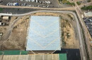 The EMAS at the west end of San Diego International Airport's runway is shown in this undated aerial photo.
