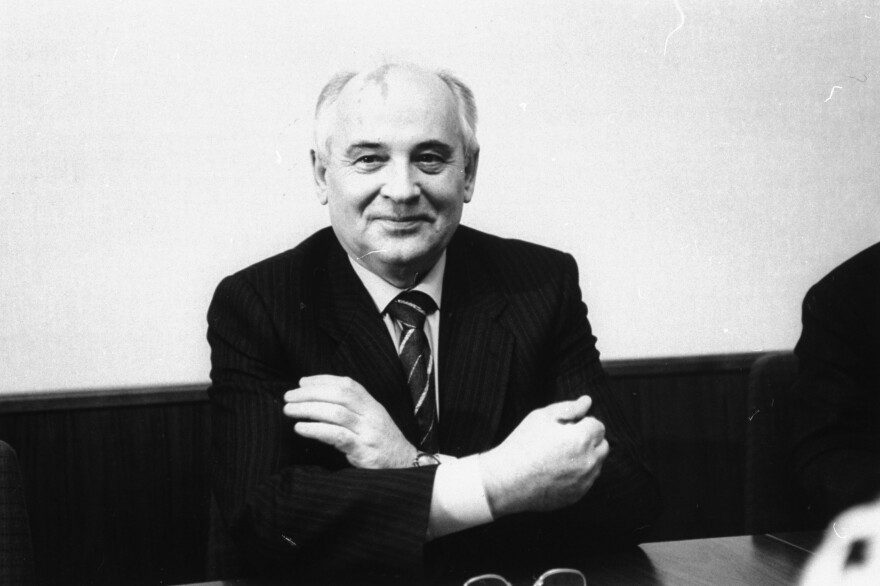 Former Soviet leader Mikhail Gorbachev in 1992.