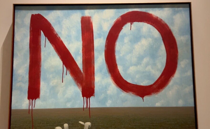 Detail from the painting "No." Dec. 10, 2025