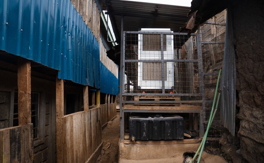 At Saint Juliet's Primary School in Kibera, Nairobi's largest slum, a Majik Water machine harvests water from the air.