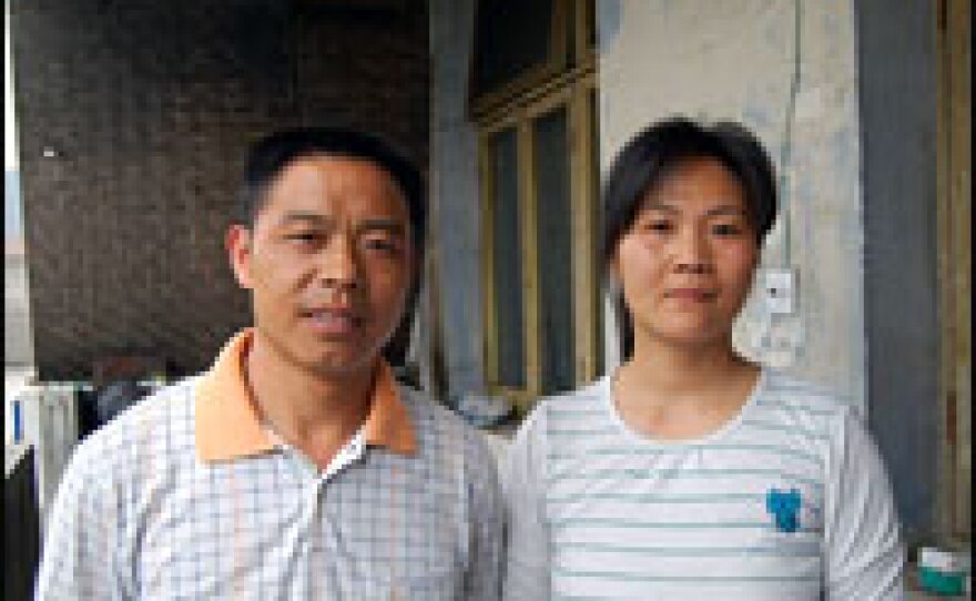 Cai Zisheng and Yi Bin, who live in cramped quarters in Chengdu, say they have trouble making ends meet because they're not educated.