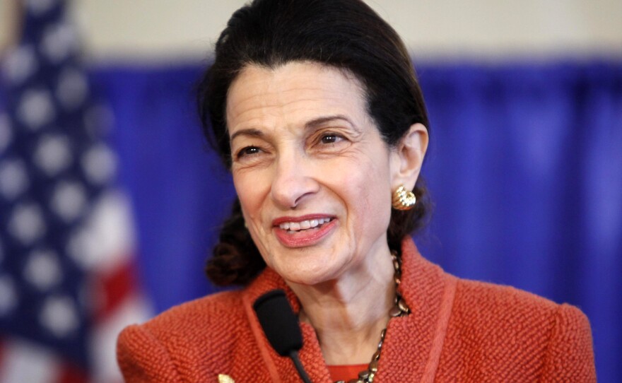 A Republican from Maine, Olympia Snowe served as a U.S. Senator from 1995 to 2013. Above, she speaks at a news conference in South Portland, Maine, in March 2012.