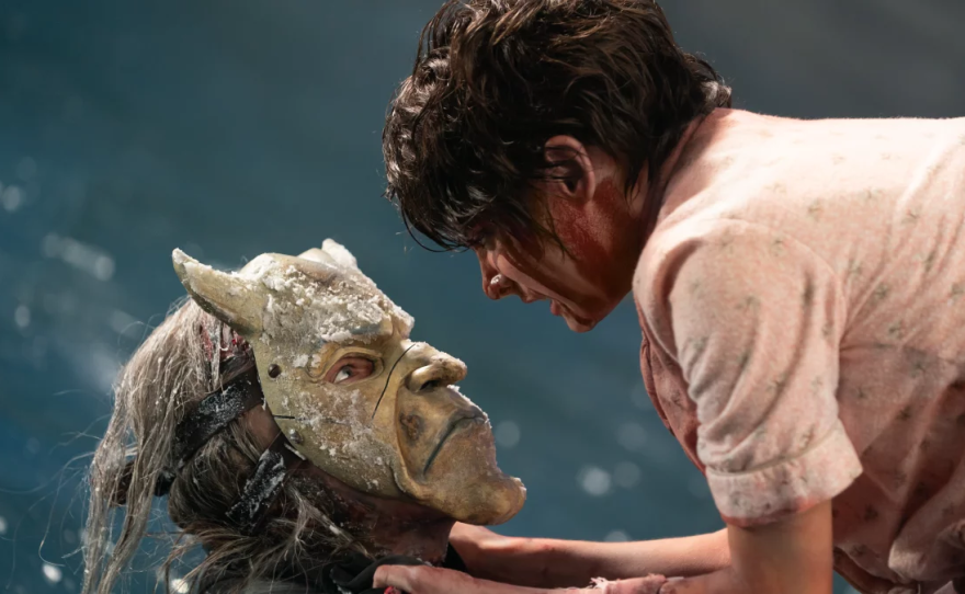 The Grabber (Ethan Hawke) and Gwen (Madeleine McGraw) in Black Phone 2.