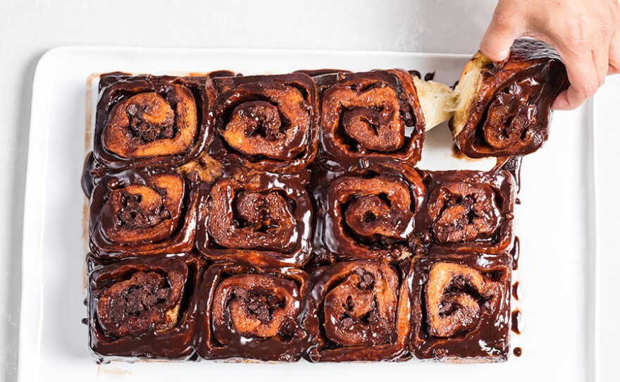 The ultimate Triple-Chocolate Sticky Buns