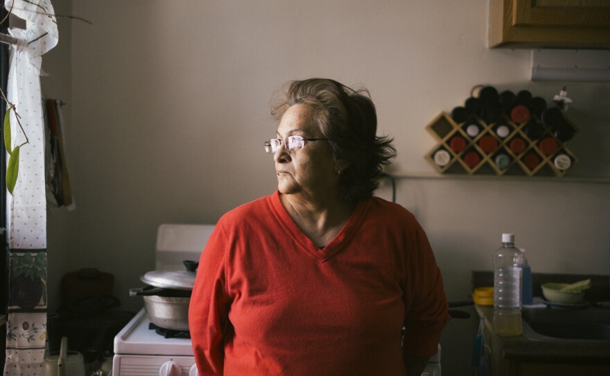 Nivea Sandoval is a 30-year resident of the Lathrop Homes. She feels Chicago Housing Authority is neglecting residents, but still wants to live here because of the strong community.