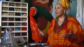 Baltimore bead artist Joyce J. Scott. 