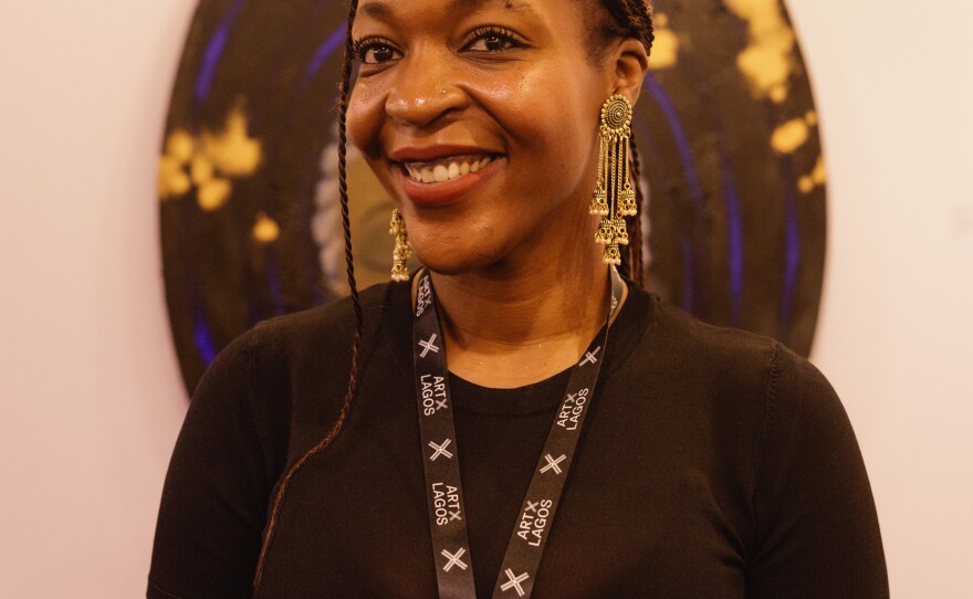 Wunika Mukan at Art X. She founded her self-named gallery in Lagos three years ago and has quickly gained wide regard within the industry. She said a reckoning within the art world after the killing of George Floyd drove efforts to exhibit a greater diversity of artists and a greater representation of Black art.