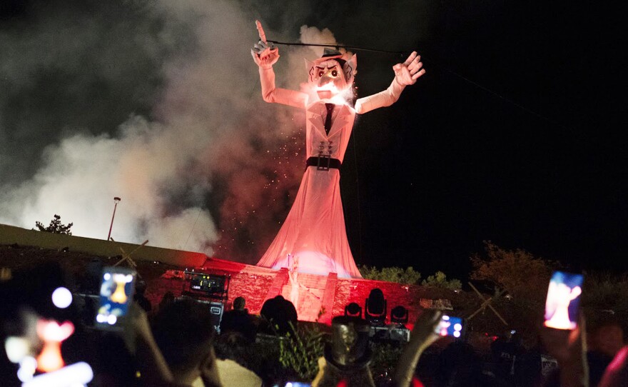 Zozobra has become so popular that in Santa Fe, NM, a city of just over 80,000, almost 56,000 people have come out to see him this year.
