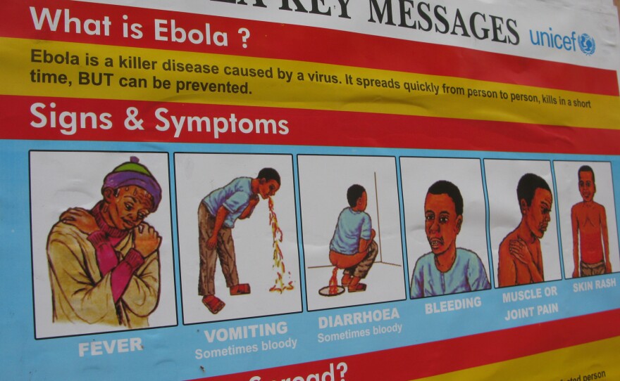 Kick back Ebola: A poster campaign throughout Sierra Leone uses graphic illustrations to educate people about how to detect the deadly virus.