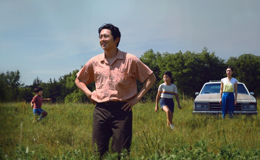 Steven Yuen plays Jacob Yi, a man who moves his family to Arkansas to start a farm in the 1980s in "Minari."