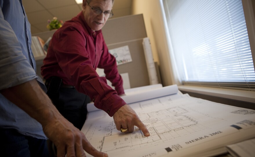 The recession forced Mid-Atlantic Builders Executive Vice President Stephen Paul to cut the company's staffing. But he says the firm is being efficient with half the original number of employees.