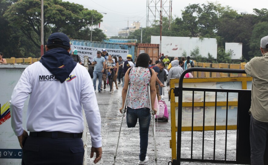 The Simón Bolívar International Bridge connects Colombia to Venezuela. For the past month it has been closed to vehicles and to most foot traffic.