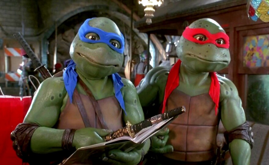 The Turtles back when they were played by suit actors.