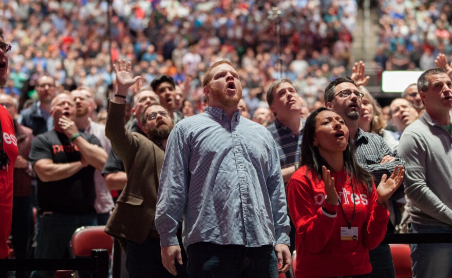 The audience at last month's Together for the Gospel conference in Louisville, Ky.