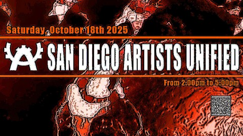 San Diego Artists Unified by Alejandro Morales Riveron
Designed by Alejandro Morales Riveron
10/18/2025 Group Meeting
copyright 2025 Alejandro Morales Riveron 