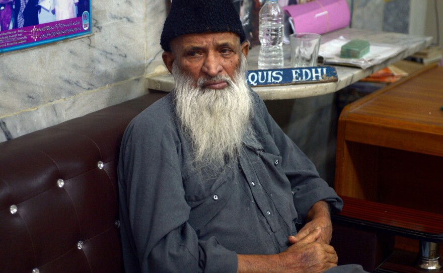 Abdul Sattar Edhi, 86, is an iconic figure in Pakistan who founded and runs the country's best-known charitable group. The Edhi Foundation was robbed of more than $1 million on Sunday, a crime that has provoked outrage.