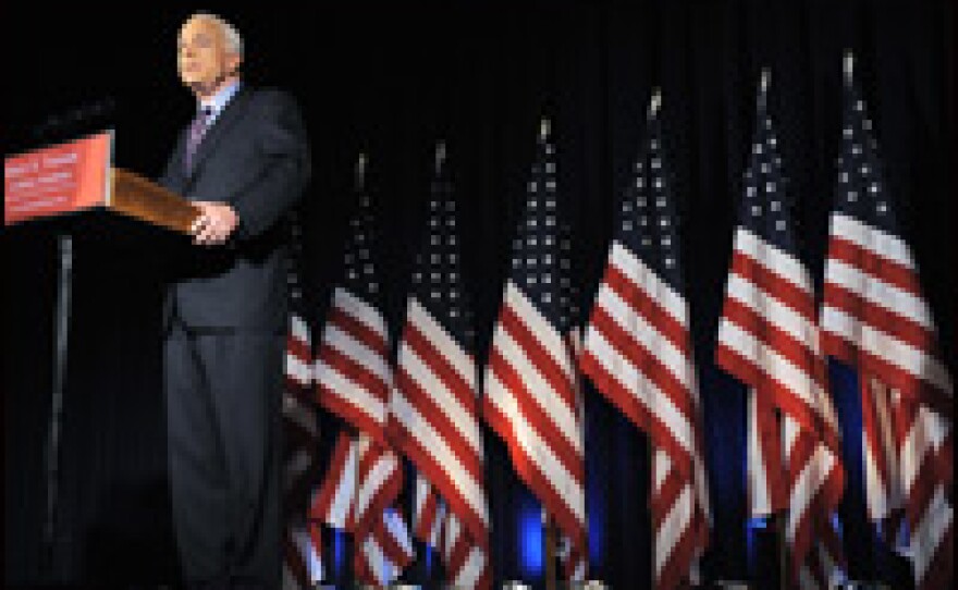 Sen. John McCain speaks about the economy last week at the Truman Library in Independence, Mo.