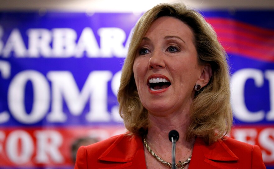 Rep. Barbara Comstock, R-Va., is in a tight race for reelection. This race could say a lot about whether moderate Republicans can distinguish themselves from Donald Trump.